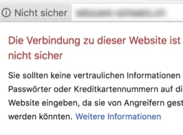 Website ohne SSL-Zertifizierung
