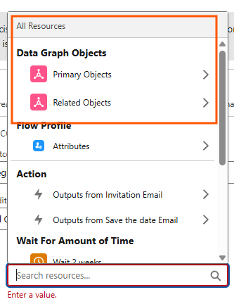 dtagraph object in flow