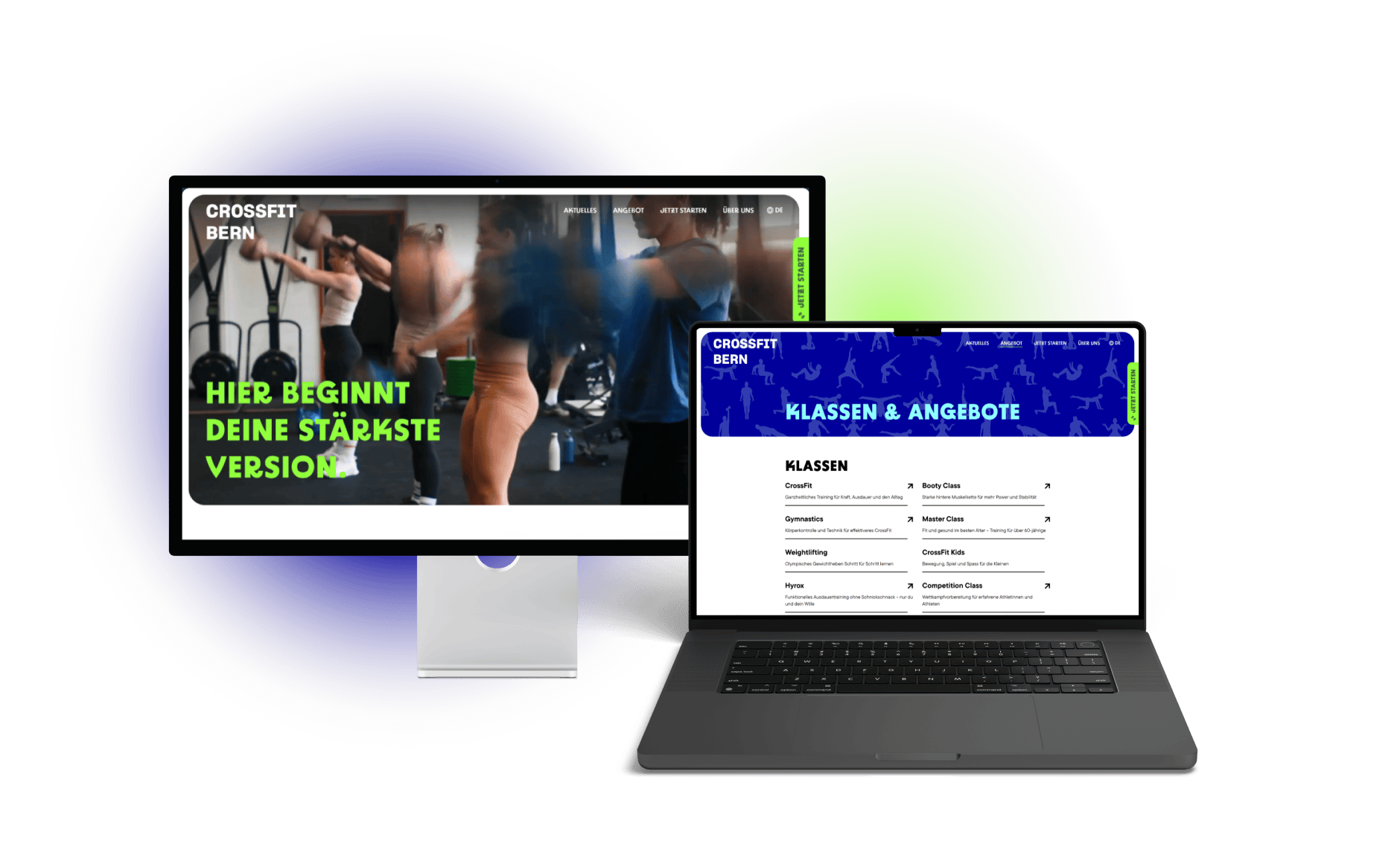 Desktop- und Laptopansicht der Mentors Plus Website