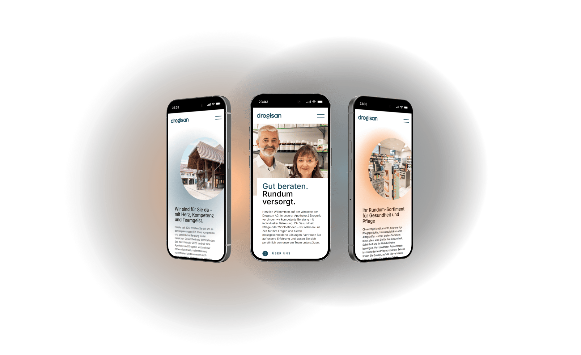 Mobile-Ansicht der neuen Mentors Plus Website