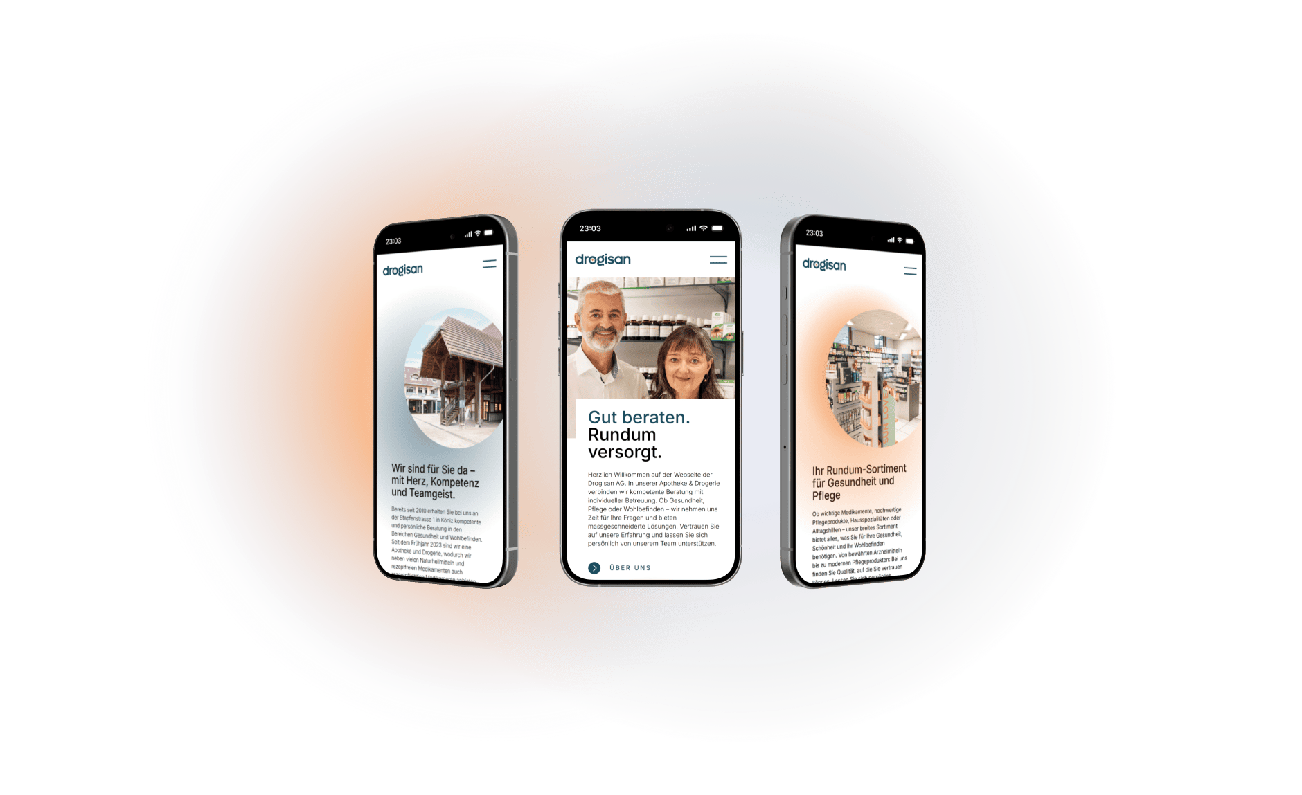 Mobile-Ansicht der neuen Mentors Plus Website