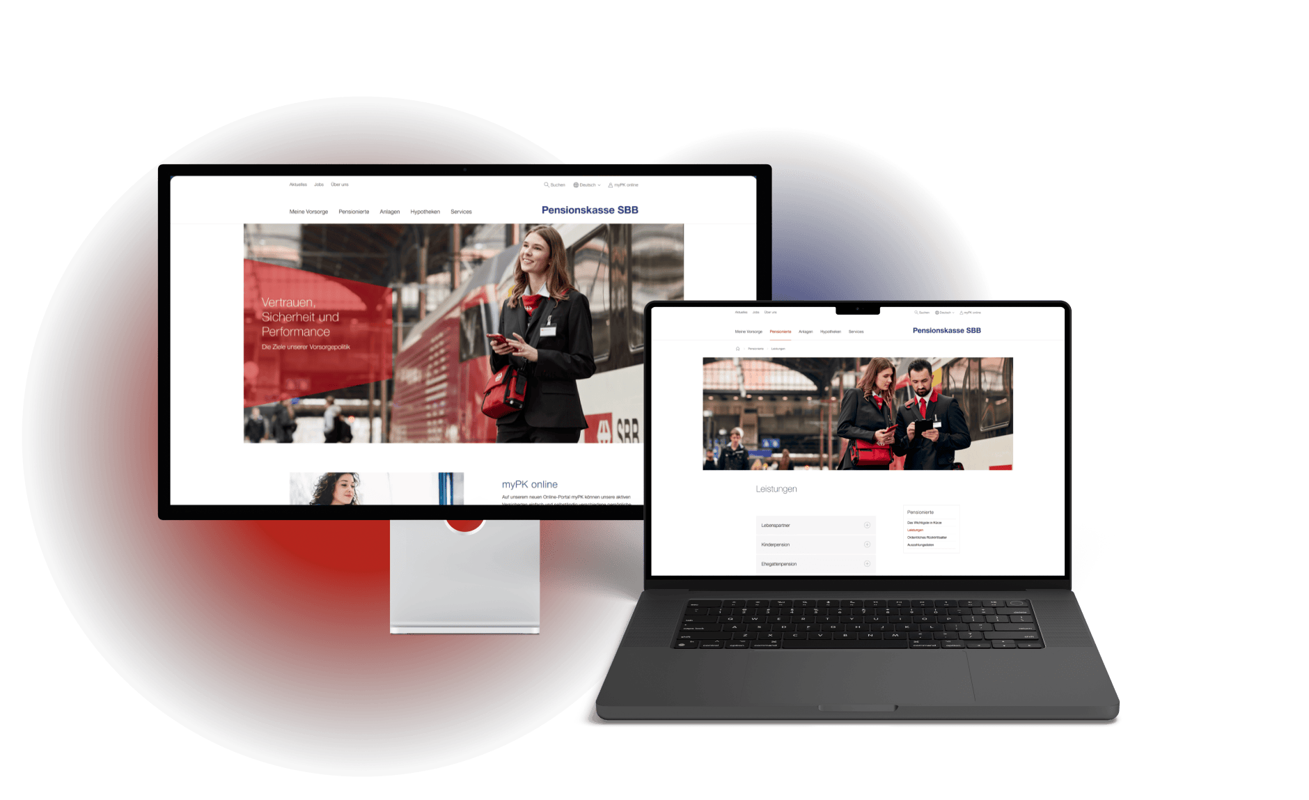 Preview image of a single product page on a notebook