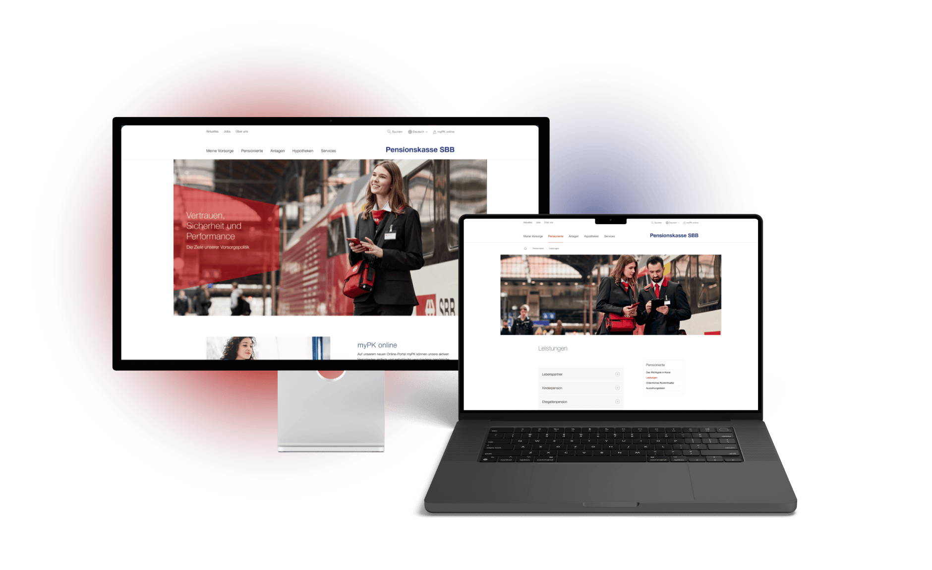 Preview image of a single product page on a notebook